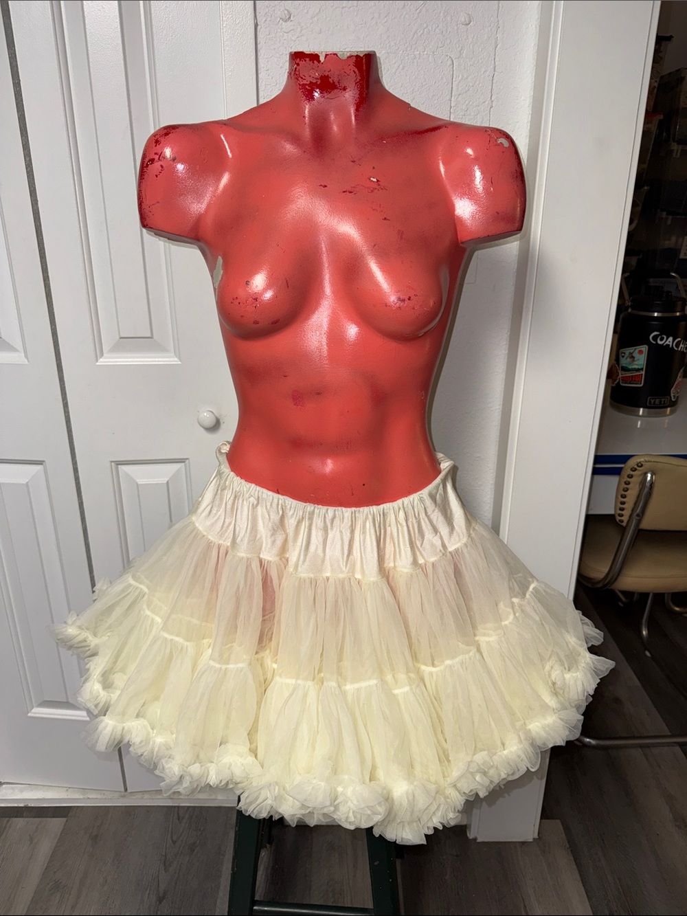 Vintage Malco Modes tiered ruffle skirt